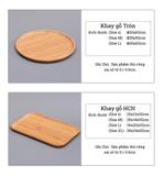 Khay tre ép cách nhiệt chất lượng cao BAMBOO HOME đựng bộ ấm trà, để hoa quả đồ ăn ở phòng khách phòng bếp bàn làm việc