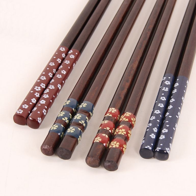 Đũa gỗ hoa văn - Đũa gỗ phong cách Nhật Bản - The bamboo