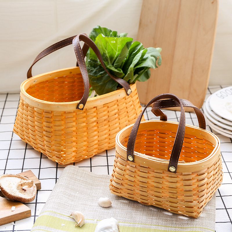 Các loại giỏ gỗ decor - Giỏ mây tre - Bamboo Home