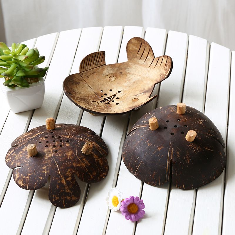Gáo dừa đựng xà bông - Gáo dừa trang trí - The bamboo
