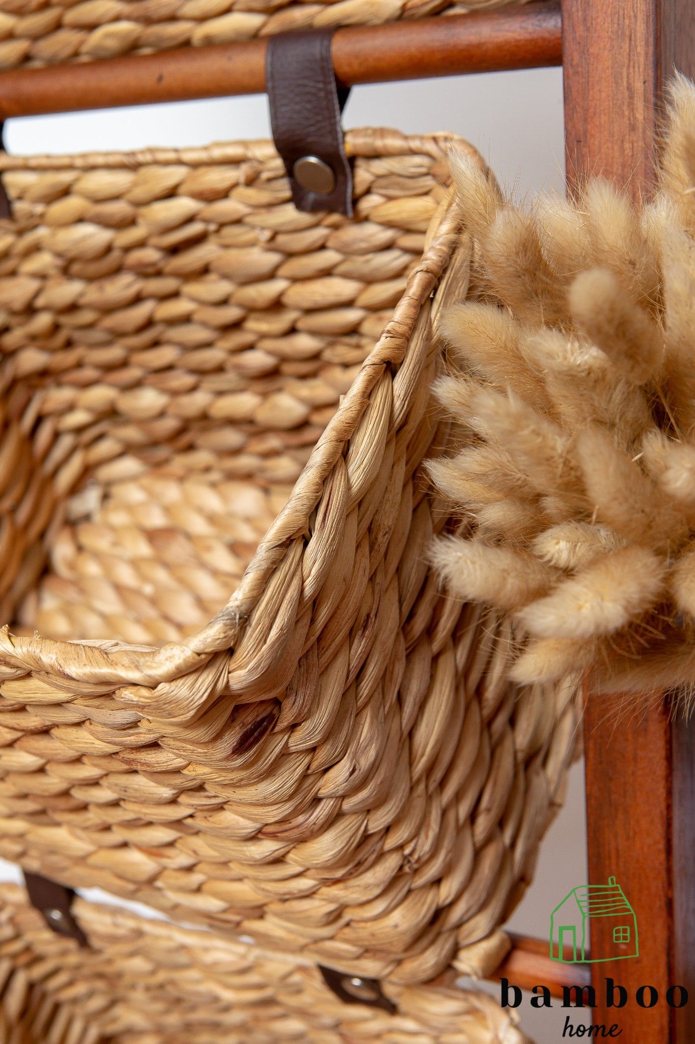 Giá bèo 3 tầng - Kệ bèo 3 tầng - Khay mây tre - The bamboo