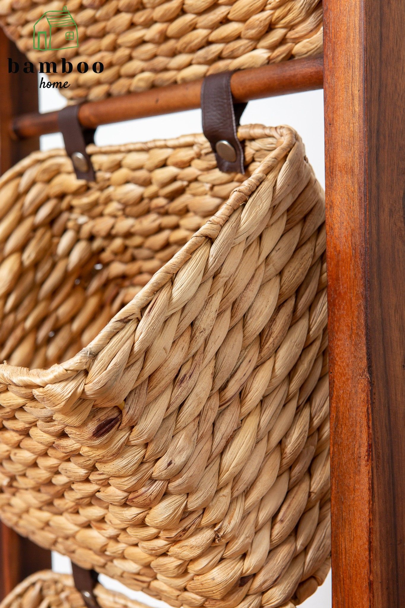 Giá bèo 3 tầng - Kệ bèo 3 tầng - Khay mây tre - The bamboo