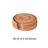 Tấm lót cốc mây tre đan BAMBOO HOME miếng lót cốc uống trà , phụ kiện decor chụp ảnh , phụ kiện bàn ăn trong nhà