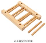 Kệ Úp Dĩa Tre BAMBOO HOME Giá Trưng Bày Nhà Bếp Tiện Lợi Nhiều Kích Thước