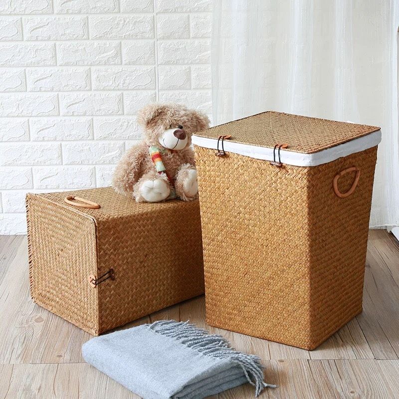 Giỏ đựng quần áo cói - Giỏ mây tre – The bamboo
