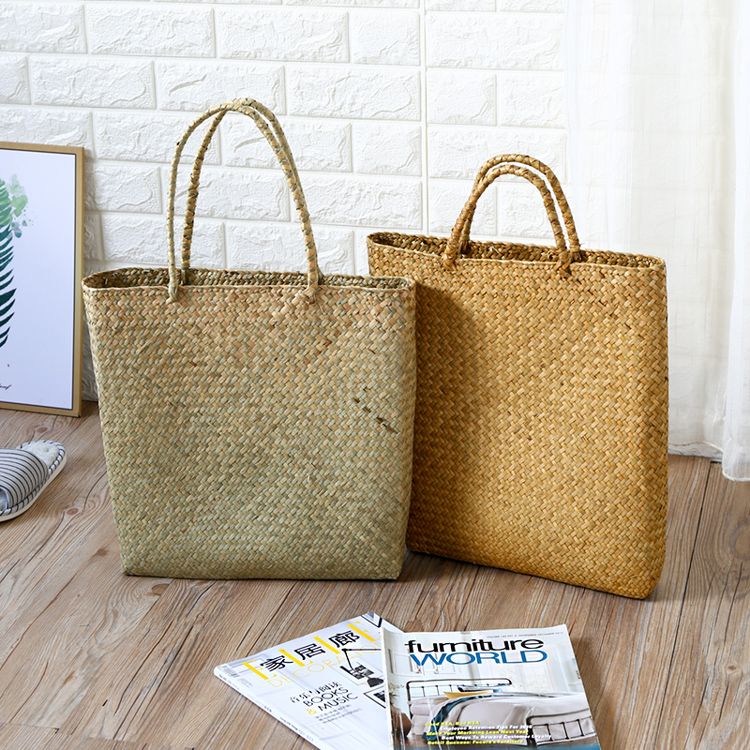 Túi mây tre đan cói - Giỏ mây tre - The bamboo