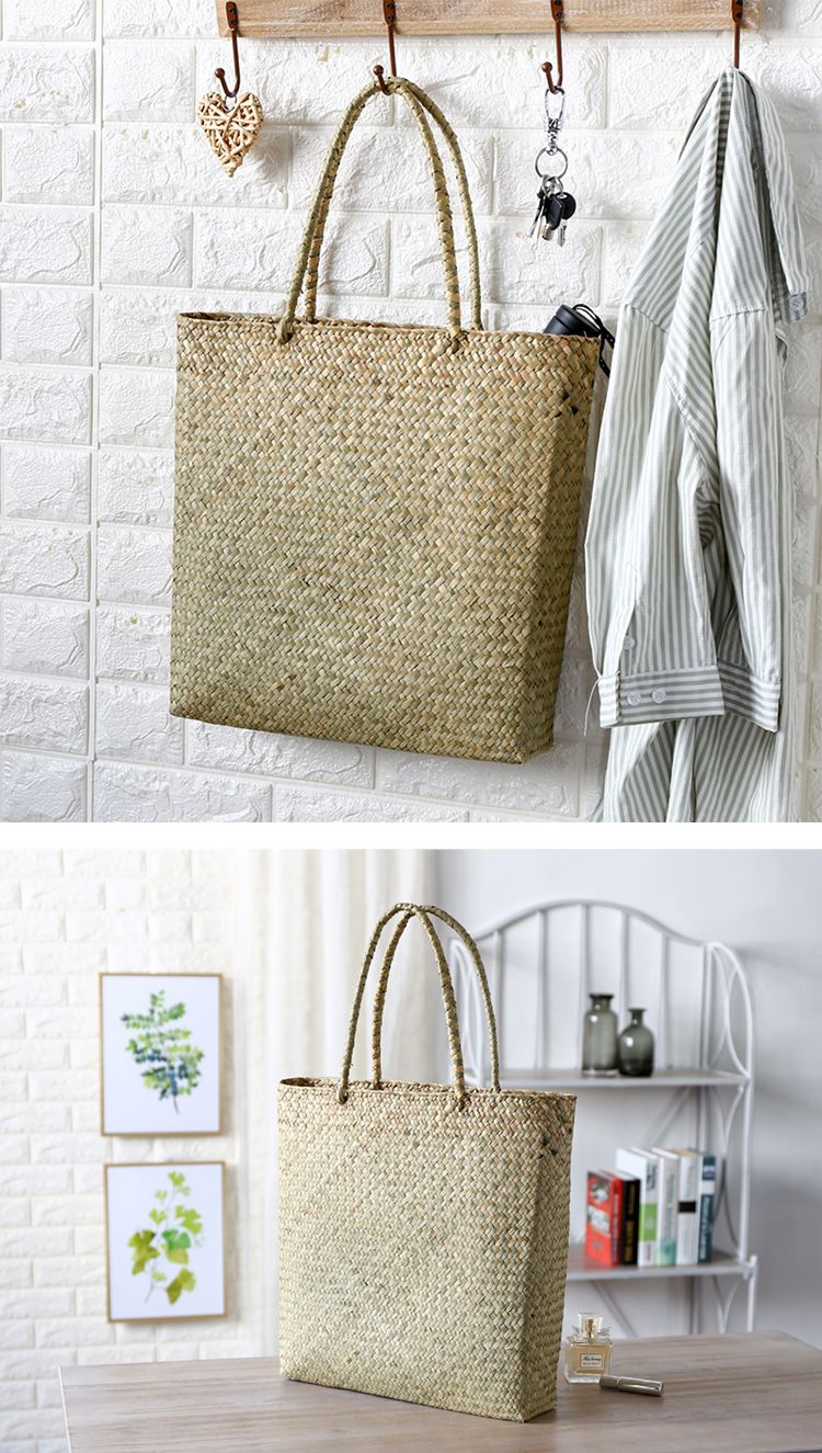 Túi mây tre đan cói - Giỏ mây tre - The bamboo