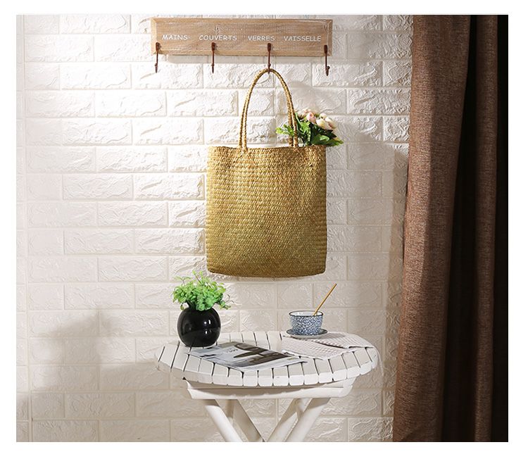 Túi mây tre đan cói - Giỏ mây tre - The bamboo