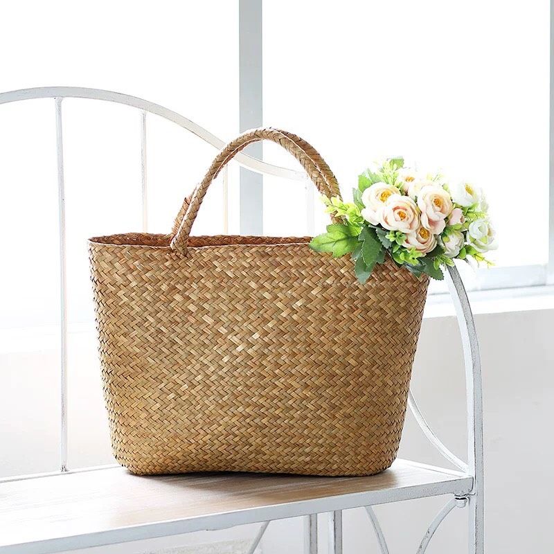Túi mây tre đan cói - Giỏ mây tre – The bamboo