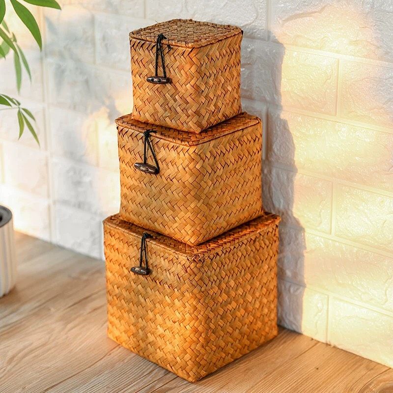 Hộp cói - Giỏ mây tre – The bamboo