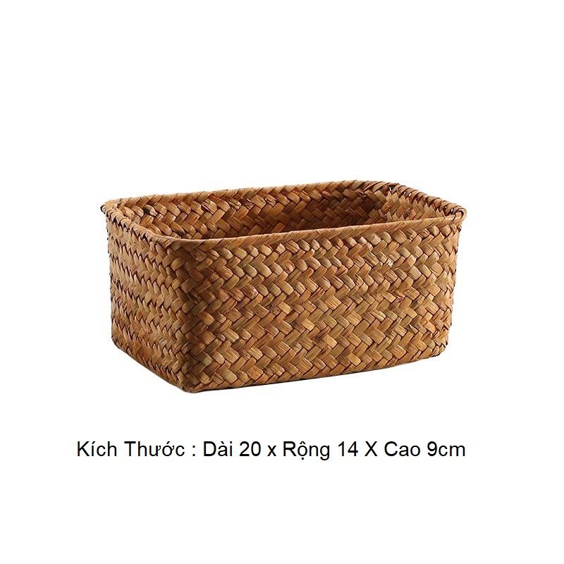 Giỏ cói decor - giỏ mây tre - The bamboo