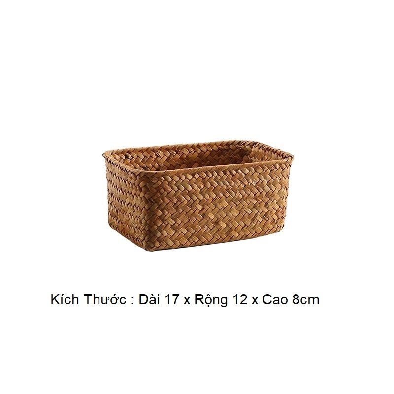 Giỏ cói decor - giỏ mây tre - The bamboo