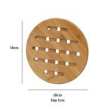 Tấm lót nồi gỗ tre cao cấp BAMBOO HOME cách nhiệt loại dày nhiều kích thước, chống trầy xước mặt bàn, chống nóng