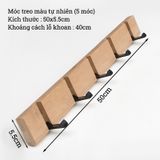 Móc treo bằng tre BAMBOO HOME giá treo quần áo đa năng có thể gập gọn, gắn tường tiện lợi, trang trí decor nhà cửa