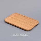 Khay tre ép cách nhiệt chất lượng cao BAMBOO HOME đựng bộ ấm trà, để hoa quả đồ ăn ở phòng khách phòng bếp bàn làm việc