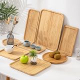 Khay tre ép cách nhiệt chất lượng cao BAMBOO HOME đựng bộ ấm trà, để hoa quả đồ ăn ở phòng khách phòng bếp bàn làm việc