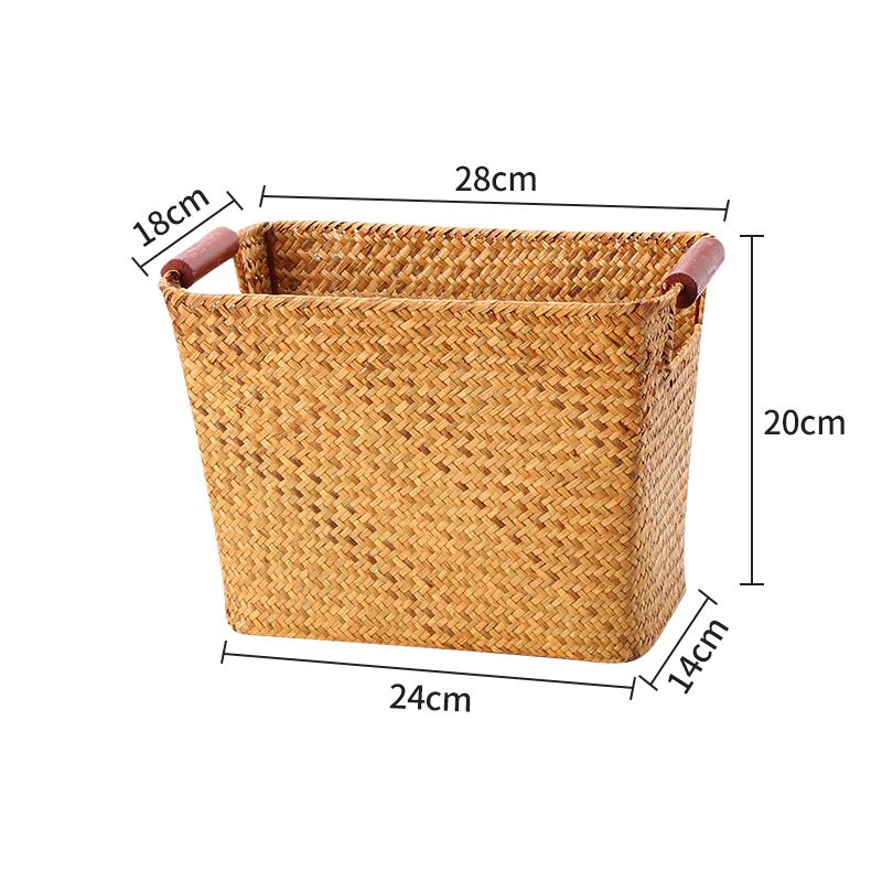 Giỏ cói tay xách gỗ - Giỏ mây tre – The bamboo