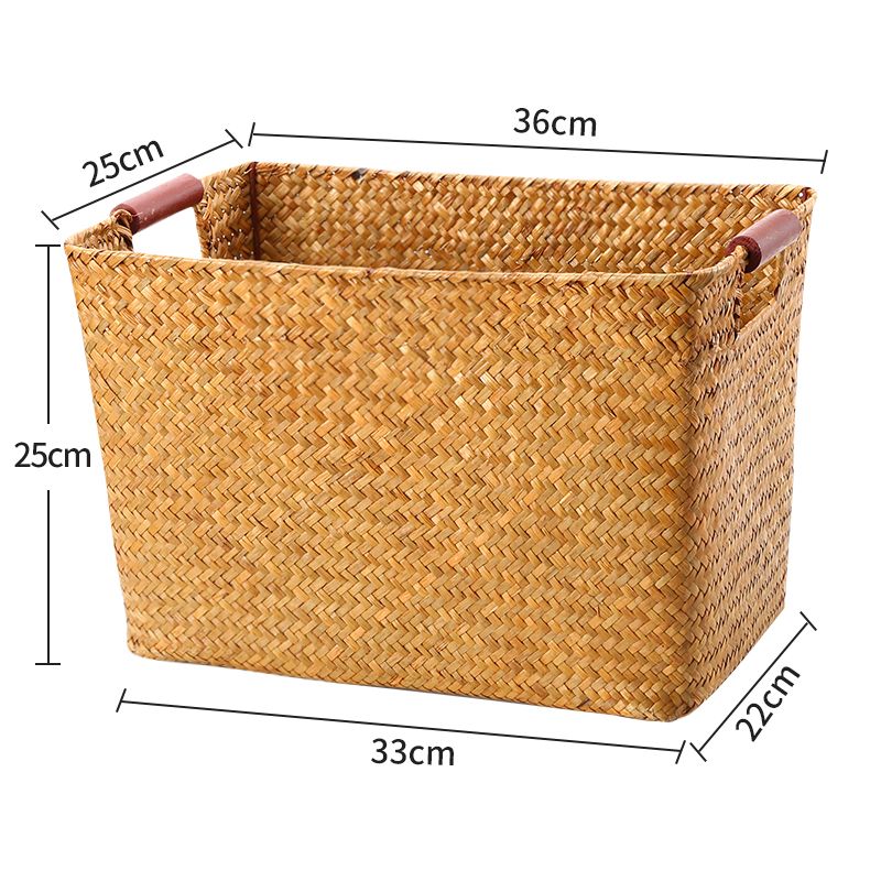 Giỏ cói tay xách gỗ - Giỏ mây tre – The bamboo