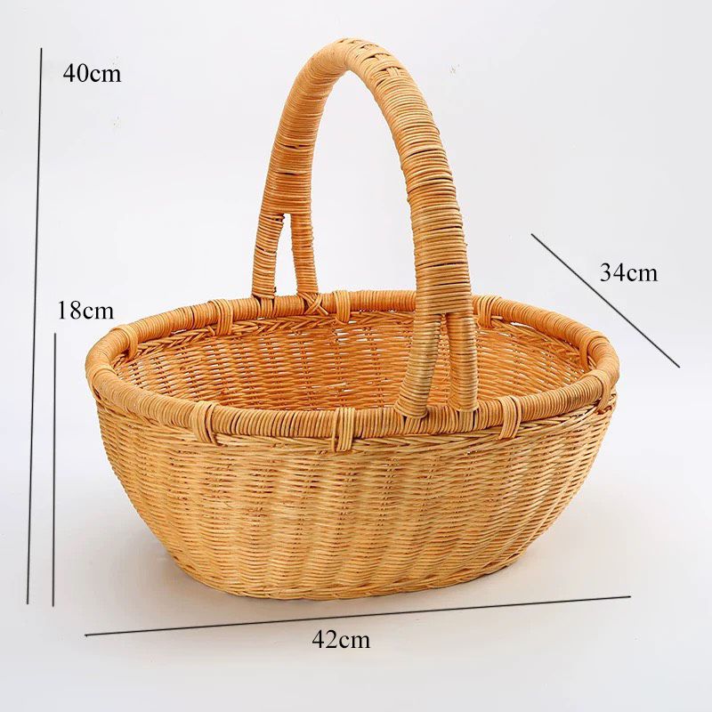 Giỏ mây tre đan đựng hoa quả - Giỏ mây tre - The bamboo