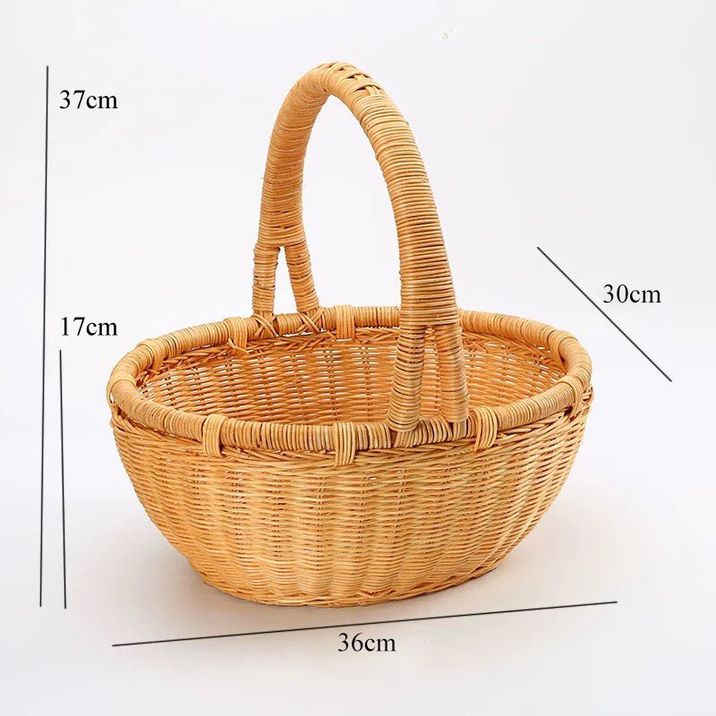 Giỏ mây tre đan đựng hoa quả - Giỏ mây tre - The bamboo