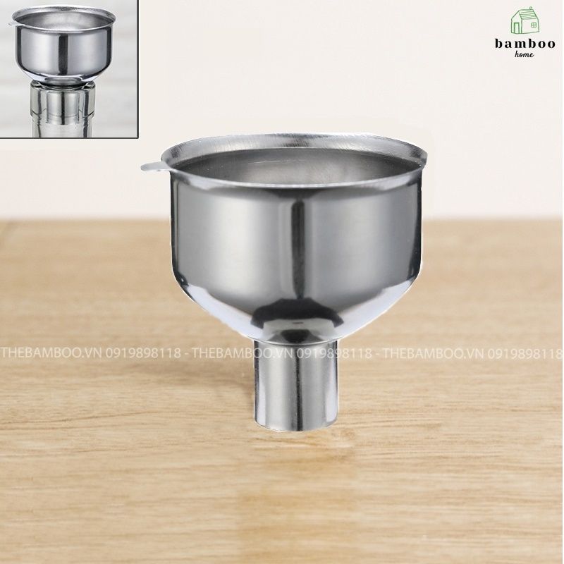 Phễu inox 304 cao cấp - Phếu rót đa năng - The bamboo
