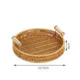 Khay đan tay thủ công Việt Nam BAMBOO HOME đựng bánh kẹo hoa quả, đồ khô, mĩ phẩm trong khách sạn, nhà hàng, phòng khách