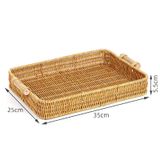 Khay đan tay thủ công Việt Nam BAMBOO HOME đựng bánh kẹo hoa quả, đồ khô, mĩ phẩm trong khách sạn, nhà hàng, phòng khách