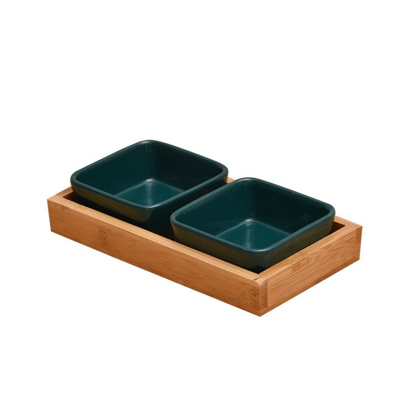 Khay đựng mứt gỗ tre ép để bàn tiếp khách cao cấp chống nước an toàn tuổi thọ cao