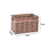 Giỏ đựng đồ đa năng BAMBOO HOME hình chữ nhật, có tay xách, để đồ phòng khách, phòng ngủ, decor trang trí nhà cửa