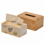 Hộp đựng giấy ăn bằng gỗ tre BAMBOO HOME để khăn ăn hình chữ nhật, hình vuông cho nhà hàng, khách sạn, nhà riêng