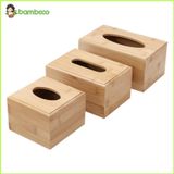 Hộp đựng giấy ăn bằng gỗ tre BAMBOO HOME để khăn ăn hình chữ nhật, hình vuông cho nhà hàng, khách sạn, nhà riêng