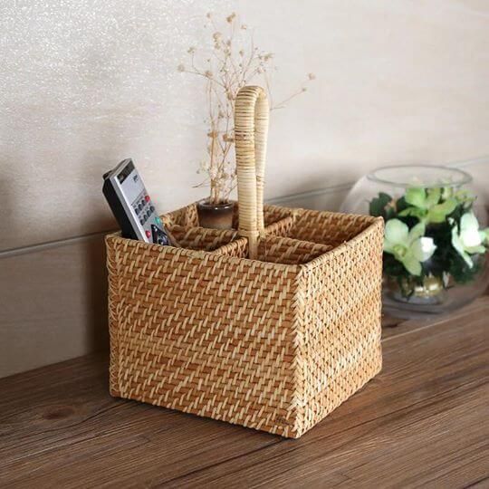 Giỏ mây tre đan đựng đồ đa năng - Giỏ mây tre - The bamboo