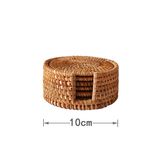 Tấm lót cốc mây tre đan BAMBOO HOME miếng lót cốc uống trà , phụ kiện decor chụp ảnh , phụ kiện bàn ăn trong nhà