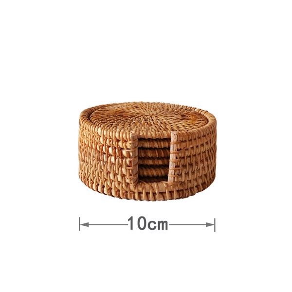 Lót cốc mây tre đan các loại - Bamboo Home