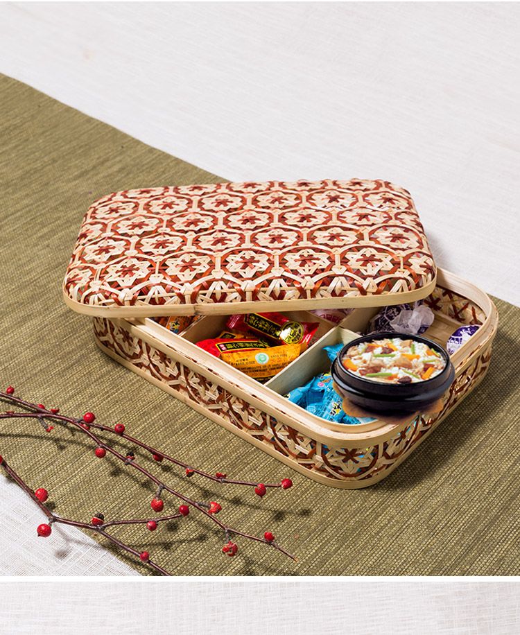 Giỏ quà tặng mây tre đặt theo yêu cầu - Bamhoo Home