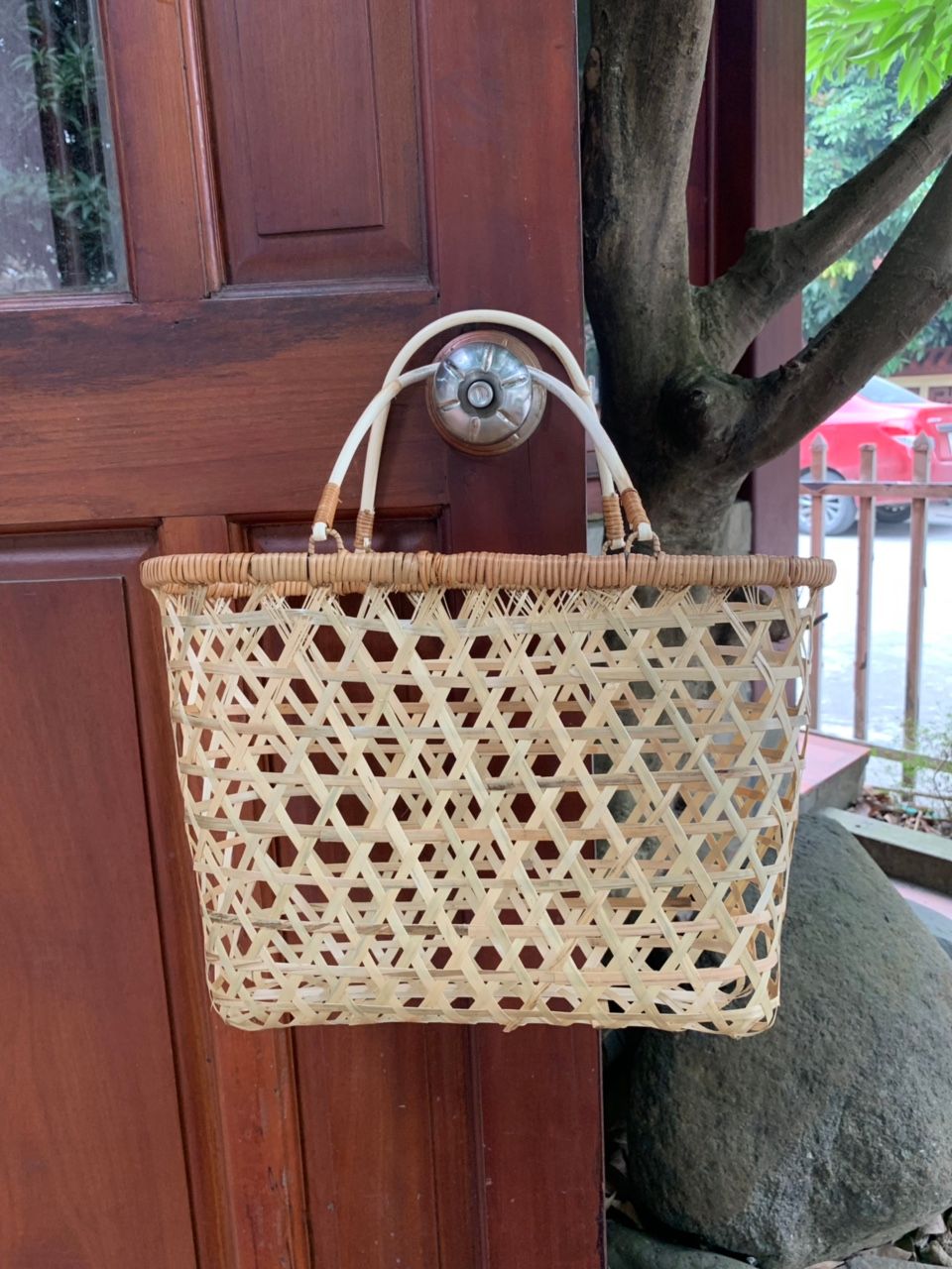 Giỏ quà tặng mây tre đặt theo yêu cầu - Bamhoo Home
