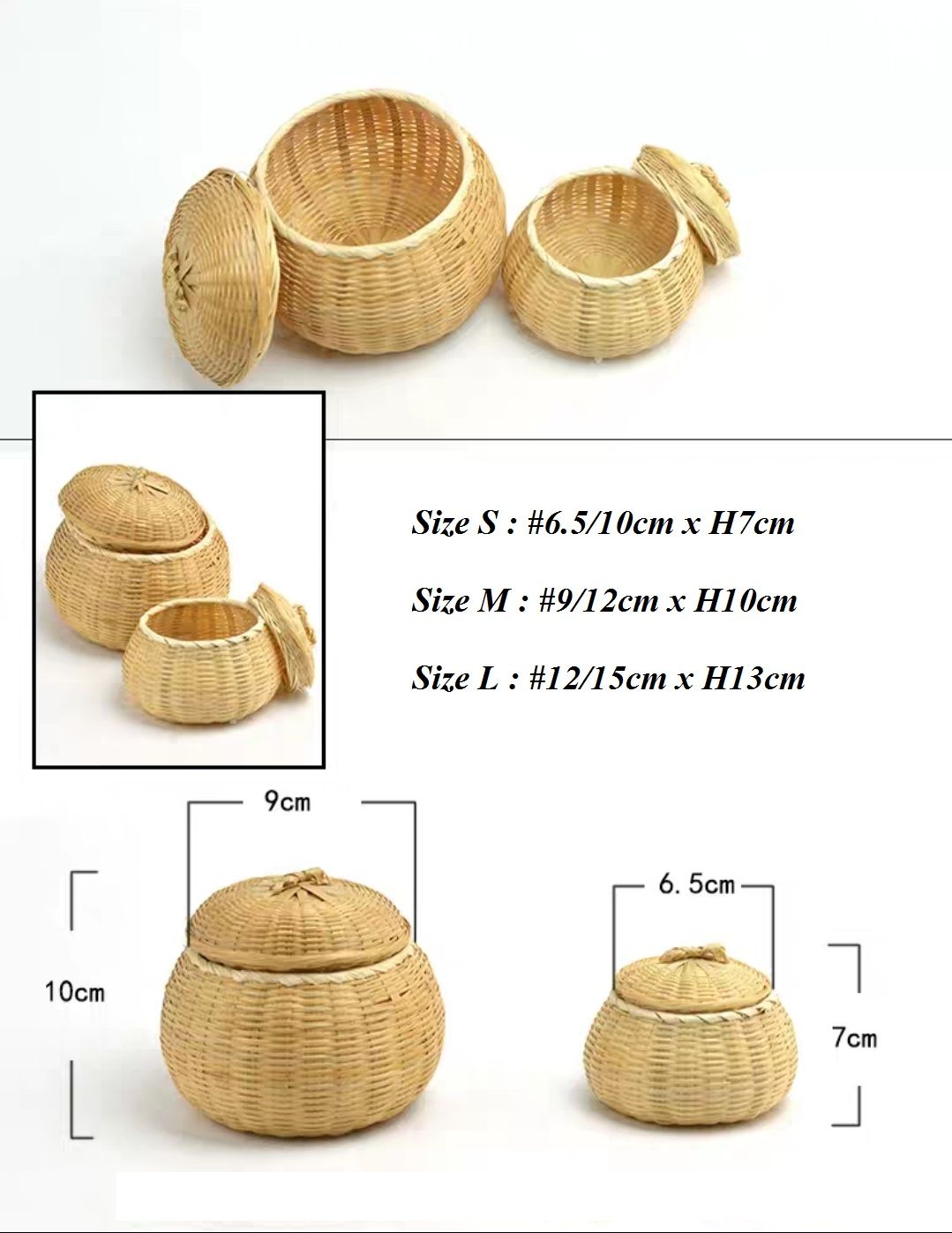 Hộp mây tre đan đựng đồ - The bamboo
