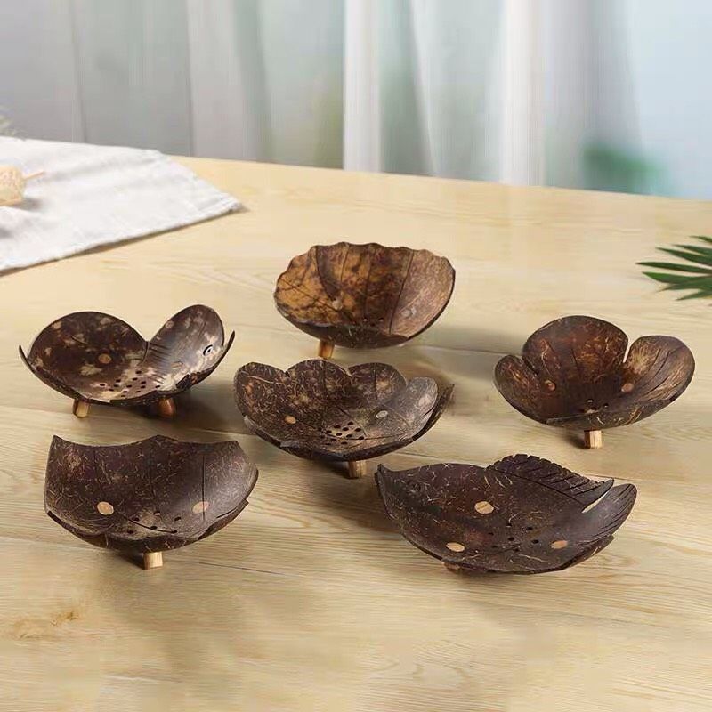 Gáo dừa đựng xà bông - Gáo dừa trang trí - The bamboo