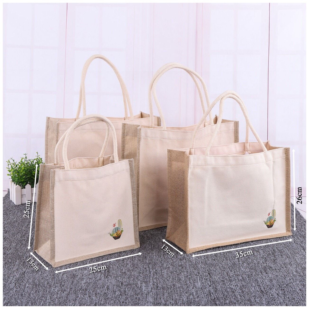 Túi đựng đồ bằng vải canvas - Túi thời trang - The bamboo
