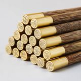 Đũa gỗ Hương bọc đồng phong cách Nhật Bản BAMBOO HOME an toàn vệ sinh, sử dụng cho gia đình, nhà hàng, khách sạn