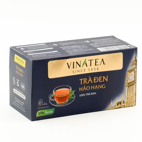 Trà Vinatea Đen Hảo Hạng Túi Lọc 50 g