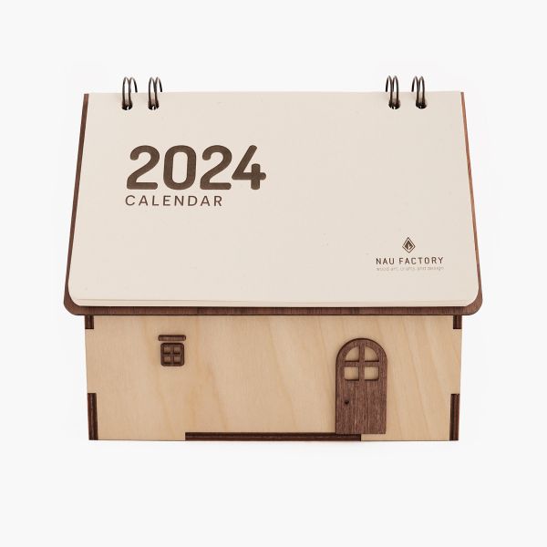 Lịch gỗ ngôi nhà 2024