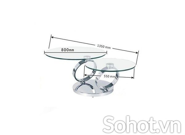 Bàn trà sofa XOAY