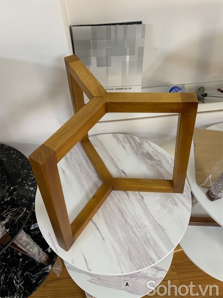 Chân bàn sofa 3 cạnh gỗ sồi