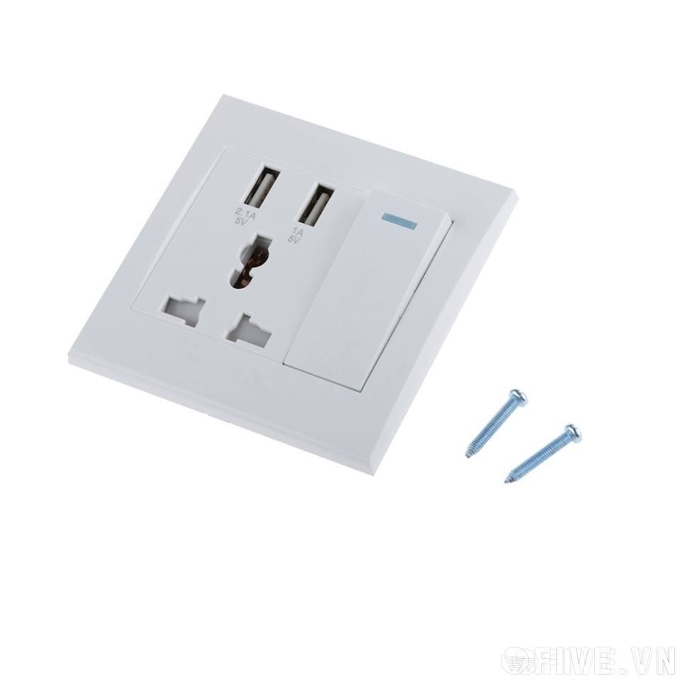 Ổ Cắm USB 2 Port X1