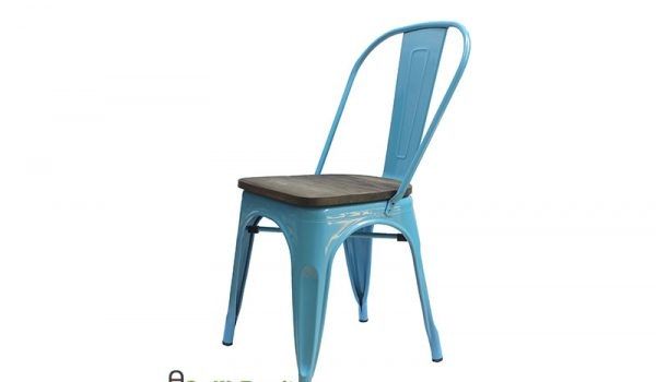 HY20 - Ghế sắt sơn tĩnh điện Mặt ngồi lót gỗ ELM