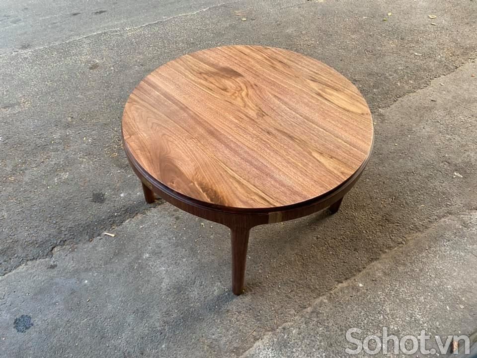 BÀN TRÀ GỖ WALNUT D70 HX19