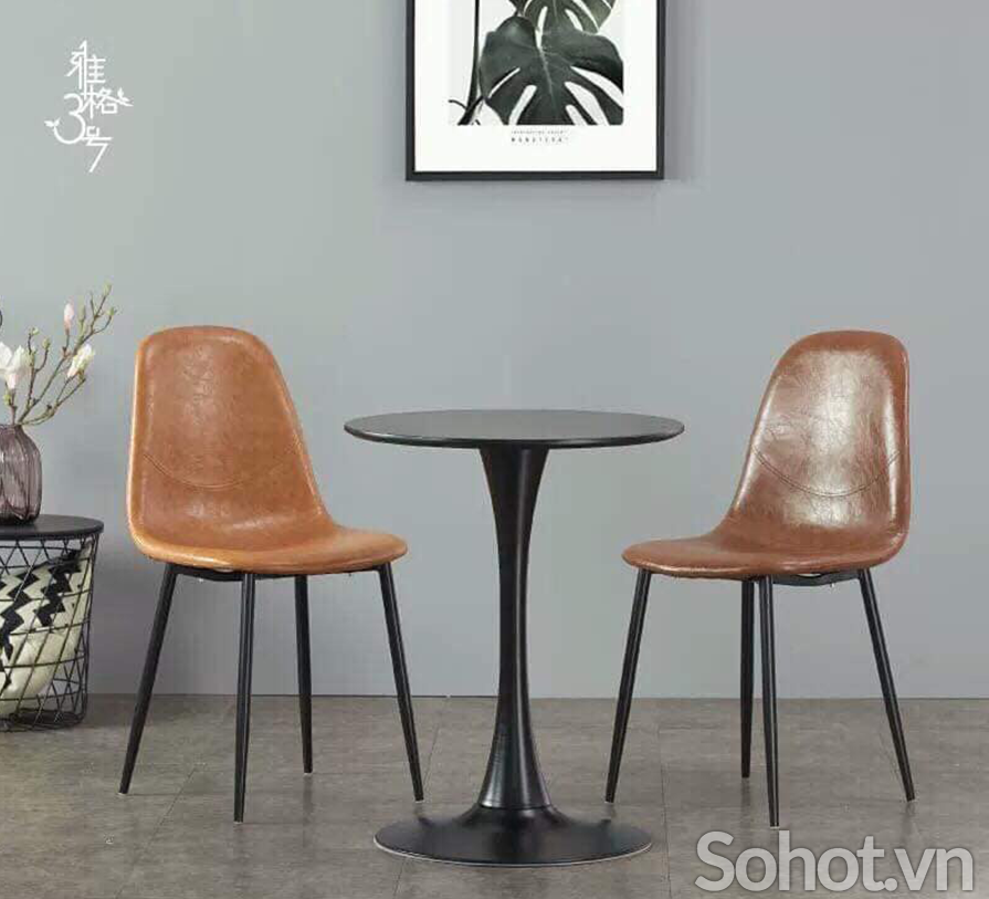 HY30 - Ghế Eames bọc nệm da bò