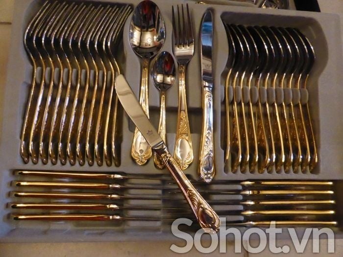 Dao,nĩa mạ vàng SBS Đức