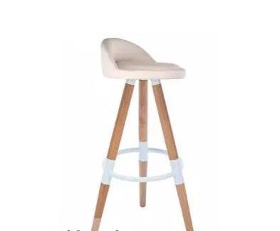 HY9 - Ghế Bar Chân Gỗ Sồi, Yên Da Bọc Vải Bố